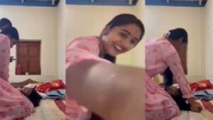 Delhi Lesbian College Girls Forced Undressing Their Roommate and Boobs Show