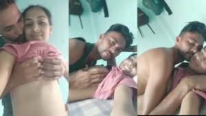 Desi village girl records her soft boobs sucked and pussy fucked
